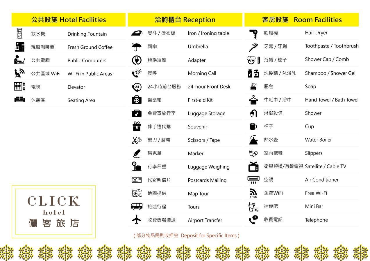 Click Hotel - Ximending Branch Taipei Exterior foto